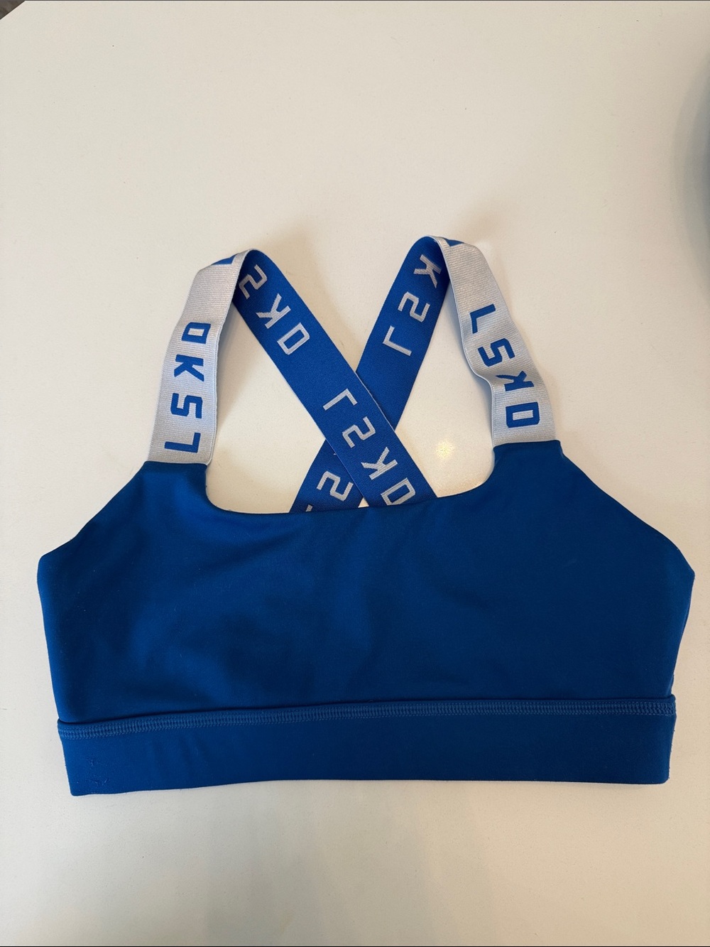 Blue LSKD sports bra